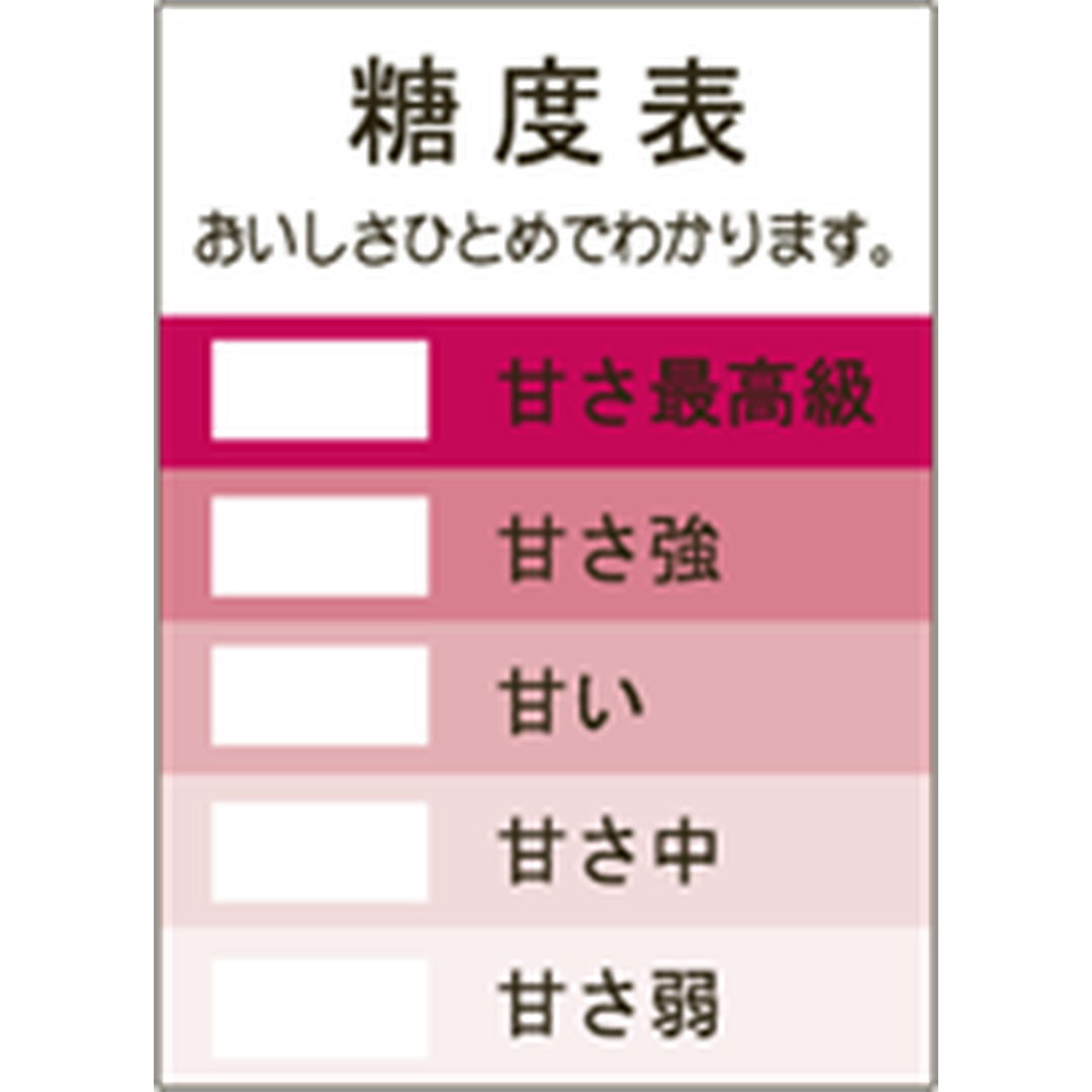 ARC POPシール 糖度表 RE【25mm×35mm】500枚入 LZ602S-01