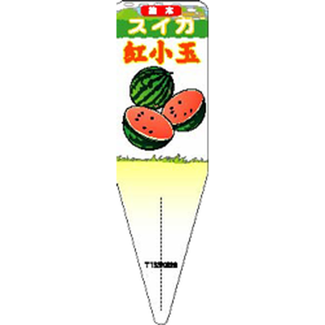 ARC スイカ アカコダマ イラスト S 園芸用ラベル【115mm×34mm】100枚入 T1SSK826-01