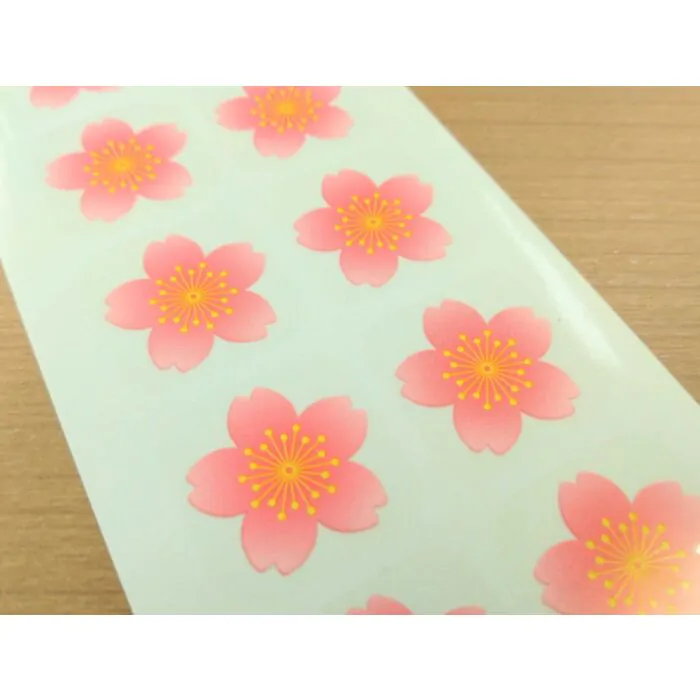 レア　ATARASHIGAKKO!!! 1stCD　毒花　リリイベサイン入シール Amazon | オキナ 花マークシール 桜 PS1150 1パック(48片×5枚入