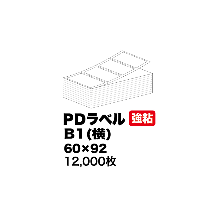 PDラベル B1（横）