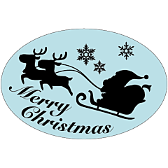 メリークリスマス PET シルエット  OR【40mm×60mm】200枚入