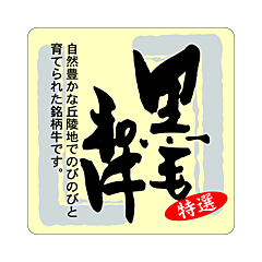 黒毛和牛  和紙  GR【40mm×40mm】300枚入